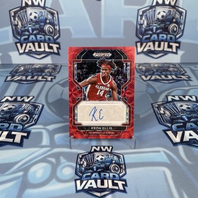 2022 Panini Prizm Draft Picks Keon Ellis /88 Auto Red Choice University Alabama