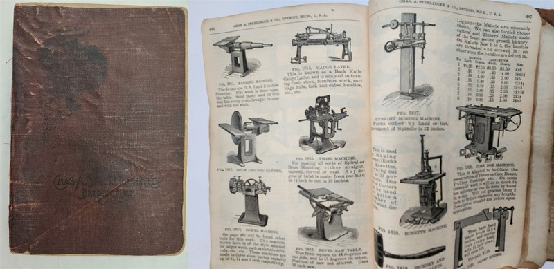 1893 antique STRELINGER detroit mi MACHINIST MACHINE TOOL CATALOG 526pgs
