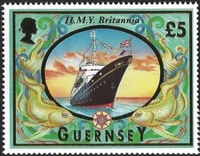 1998 Guernsey Sg 803 £5 Maritime Heritage MNH
