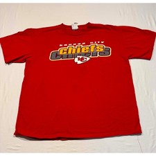 Vintage Kansas City Chiefs T Shirt Mens XL Red Dynasty Made in USA NFL Football