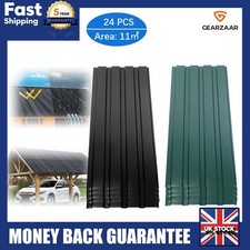 24-Piece Corrugated Metal Roofing Sheets 0.3mm FOR Sheds Garages UK