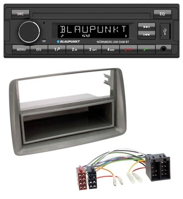 Blaupunkt USB DAB MP3 Bluetooth Autoradio für Fiat Panda (169 2003-2012) grau - Bild 1 von 4