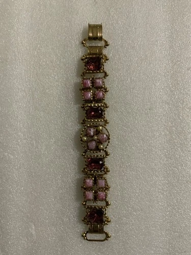 Vintage Women’s Multi Stone Bracelet-Costume Jewery