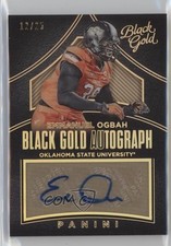 2016 Panini Black Gold Collegiate Gold 12/25 Emmanuel Ogbah #14 Auto k5n