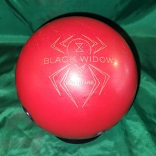 Hammer Black Widow Red Solid Urethane Overseas Bowling Ball 15 lbs Span 4 Inches