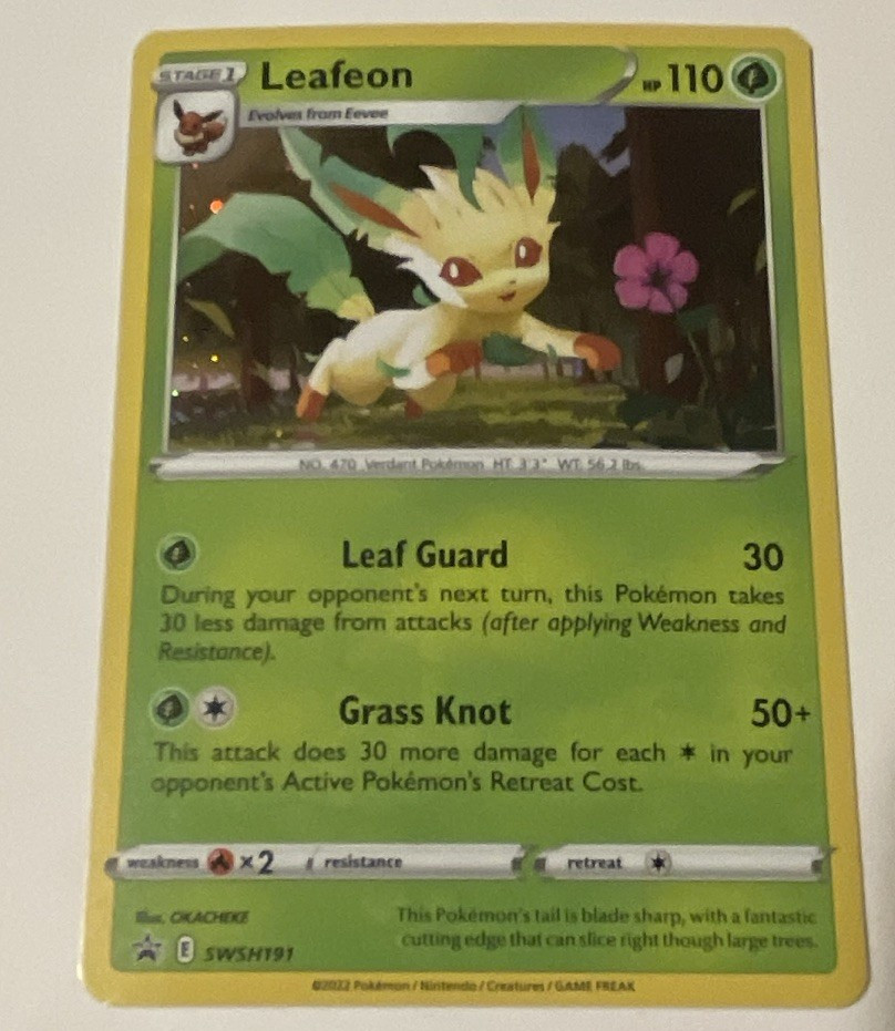 The Pokémon Company Leafeon SWSH191 Sword & Shield Promo Holo 110 HP