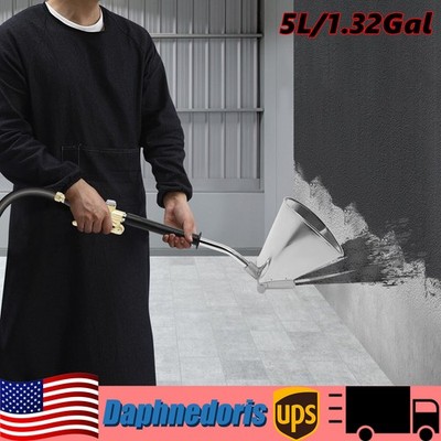 5 L Cement Mortar Concrete Air Stucco Plastering Sprayer Hopper Paint Wall Gun