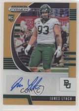 2020 Panini Prizm Draft Picks Rookies Neon Orange /149 James Lynch #265 Auto 0w8
