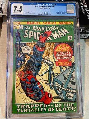 Amazing Spider-man 107 CGC 7.5 - John Romita Cover and Art - Spider-Slayer