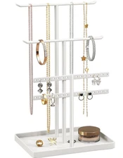 pickpiff Jewelry Stand Holder Organizer: 12.5" Sturdy Jewelry Hanger for Neck...