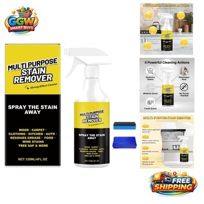 Fragrance-Free Multi-Purpose Stain Remover Spray - 120ml Quick Clean for Indoors