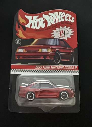 Hot Wheels Red Line Club 1993 Ford Mustang Cobra R 1:64 Red Limited Edition