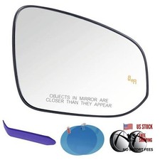 Passenger Side Mirror Glass Compatible with Passenger - Heated  Blind Spot