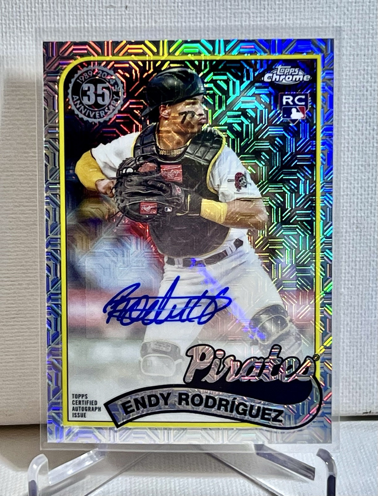 2024 Endy Rodriguez RC Auto Topps Series 2 1989 35th Silver Pack Mojo #2T89C-59