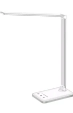LED Desk Lamp Dimmable Table Lamp Reading Lamp, USB Charging Port