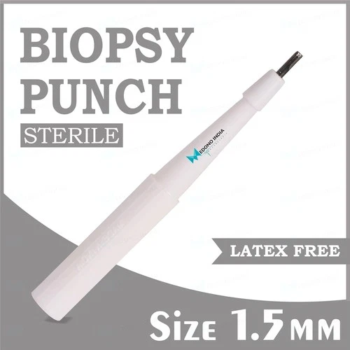 Biopsy Punch 1.5 MM | Single-Use, Sterile, Disposable Biopsy Dermal Punch 100Pcs - product listing photo