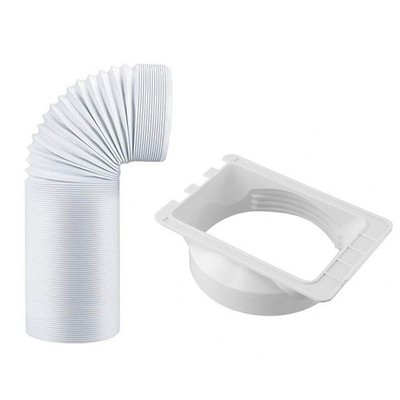 Portable Air Conditioner Hose With Square Exhaust Hose Connector Kit 150mm