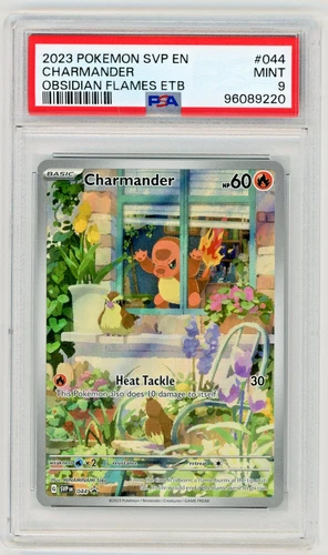 2023 POKEMON SVP EN-SV BLACK STAR PROMO #044 CHARMANDER PSA 9