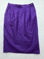 VTG Pendleton Purple Skirt Virgin Wool Women  s Sz 8 Made In USA Pockets
