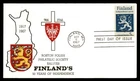Mayfairstamps US FDC 1967 Finland Anniv Crests Cross First Day Cover aaw_46205