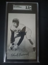 1948-52 W468 Football Exhibits Chuck Bednarik HOF SSP short print tough SGC 3.5