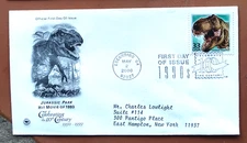 DINOSAURS JURASSIC PARK FILM 1990s DECADE CTC 2000 PCS CACHET FDC