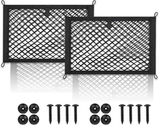 2 Layer Small Cargo Net,Cargo Storage Pocket Net, Mesh Elastic Pouch Organizer w