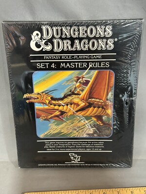 RARE Sealed NEW TSR 1985 D&D Dungeons & Dragons Set 4 Master Rules 