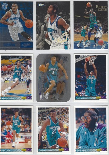 1990s Charlotte Hornets (200) Card Lot -LOTS OF HIGH-END CARDS - Picture 7 of 20