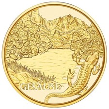 1/4 oz €50 Austria Gold Coin By The Wild Water - Natural Treasure Alps 2022 Proof 3459.52 per troy oz