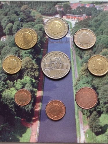 BELGIQUE - Coffret BU Euros 2007 Ascenseurs à bateaux du Canal du Centre - Picture 5 of 8