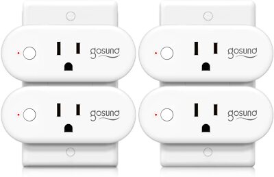 Gosund 4Pack Mini Smart Plug Home WiFi Outlet Socket Work With Alexa Google Home