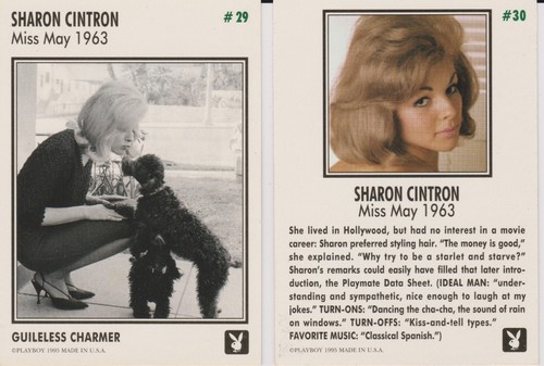 Playboy Trading Cards Miss May 1963 Edition Card #29 and #30 Pair - Picture 2 of 2