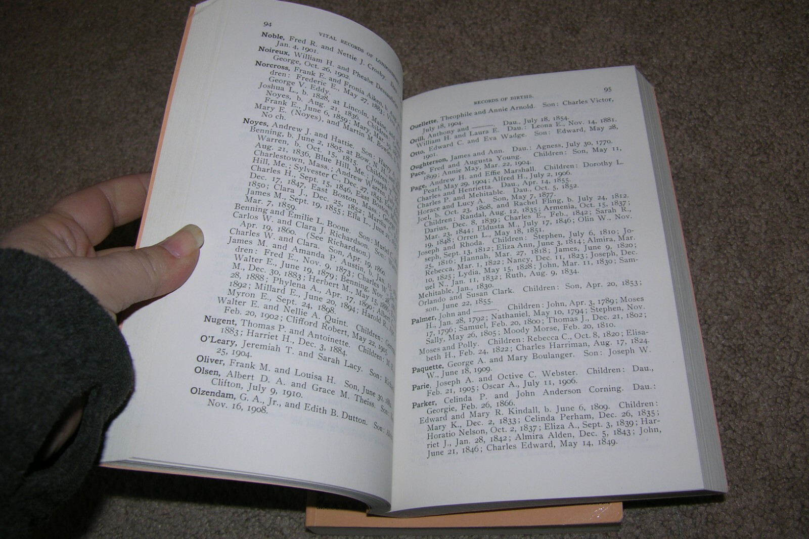 Vital Records Londonderry New Hampshire Genealogy Compiled by Annis eBay