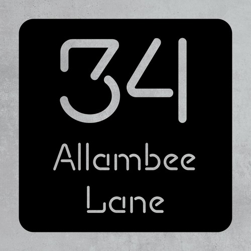 Custom House Number and Street Name Address 3mm 3D Acrylic Sign Plaque Gift - Picture 6 of 10