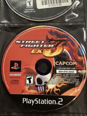 【希少】Street Fighter EX3【PS2北米版】 Street Fighter EX3 PS2 DISC ONLY SONY PLAYSTATION 2 (Tested