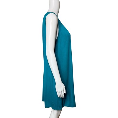 Umgee Dress Women Small Turquoise Blue Mini Shift Crochet Tank Dress Summer  | eBay