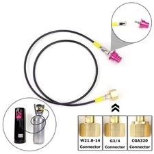 SODA Terra DUO Art To External Co2 Tank Fill Adapter Hose Kit Fit Sodastream (D)