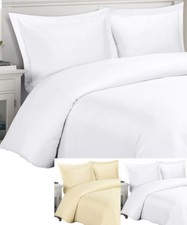 Wrinkle Resistant 100 Cotton Duvet Cover Set 300 Thread Count Solid