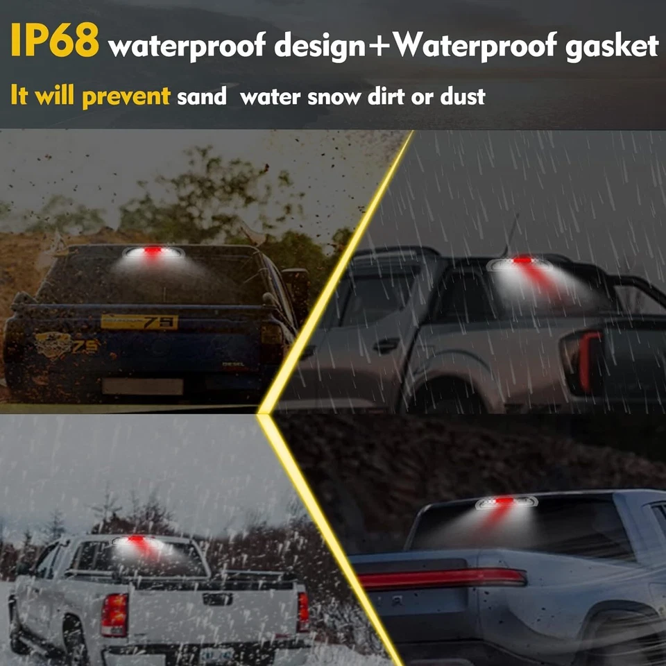 Tercera tercera luz de freno lente transparente para Dodge Ram 1500 Van 2500 Van 3500 2002-2003 Foto 4 de 4