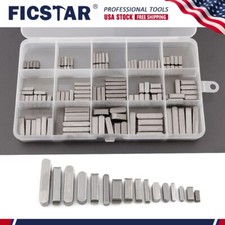 140Pcs Round Ended Feather Key Drive Shaft Parallel Keys Assortment 8-30mm NEW