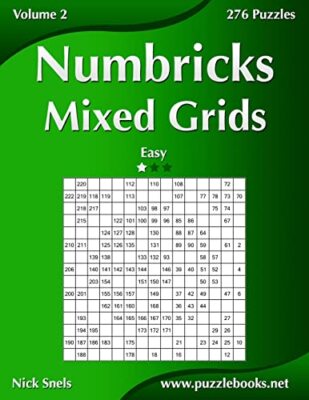 Numbricks Mixed Grids - Easy - - Paperback - VERY GOOD