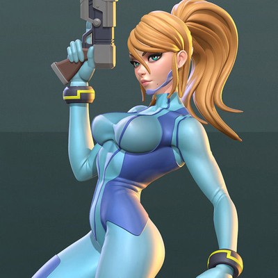 Samus Aran Zero Suit / Sexy / Pinup / Sammelstück / exclusive3dprint / FanArt