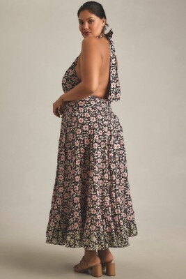 Anthropologie RIXO Jayne Halter Maxi Dress 5X | eBay
