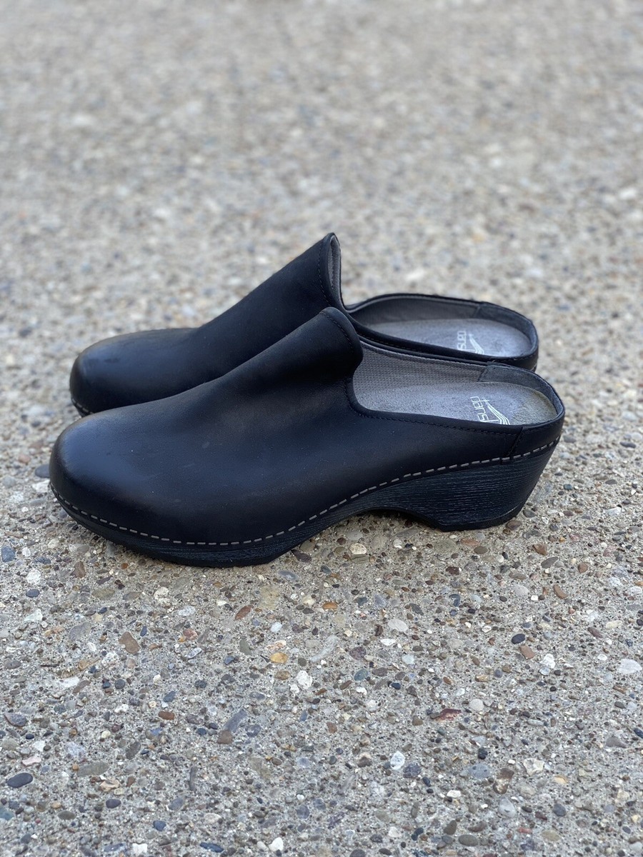 Dansko Melody Mule Women's Size 41 Black Clog Slip on Shoe