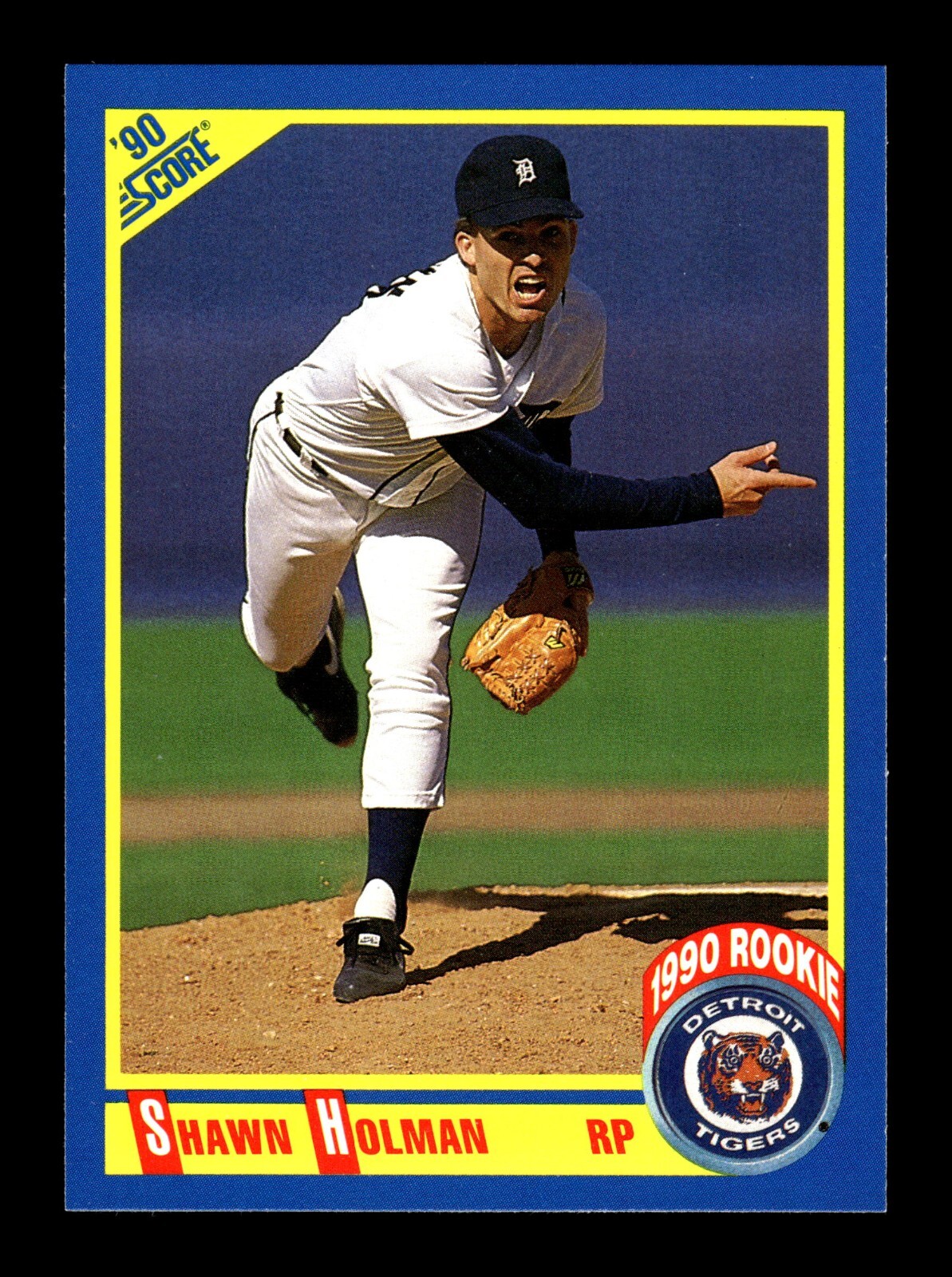 SHAWN HOLMAN ⚾ 1990 Score Baseball RC Rookie Card Detroit Tigers #620