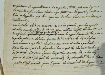 1762 REGIMENT DU ROI letter of claim to the colonel le Comte de Guerchy