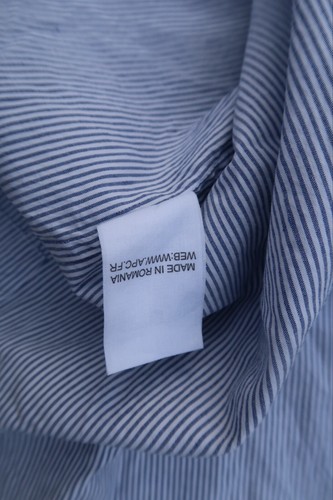 APC Shirt Small S Short Sleeve Striped - Picture 6 of 6