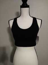 Old Navy Active Go Dry Crossback Stretch Black Medium Support NWT Sports Bra XS