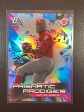 2019 Bowman Platinum Prismatic Prodigies Hunter Greene #PPP-36 Cincinnati Reds